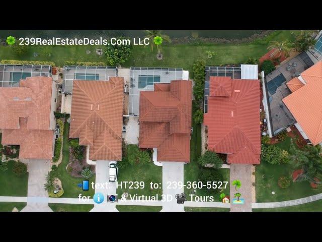 Aerial Tour of 196 Sabal Lake Dr Naples FL 34104 Upgraded Lakefront Home 239RealEstateDeals.Com LLC