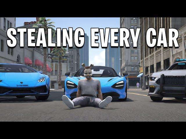 Stealing Every Car in GTA 5 RP