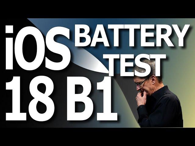 iOS 18 Beta 1 : Battery Life / Battery Drain / Battery Performance Test.