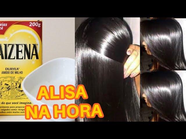 CABELO LISO ESCORRIDO SEM QUÍMICA! SELAGEM CASEIRA COM MAISENA! CABELO LISO COM MAIZENA