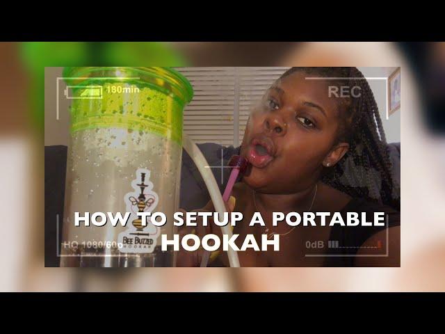 HOW TO SET UP A PORTABLE HOOKAH!! ( 1 HOSE CUP HOOKAH )