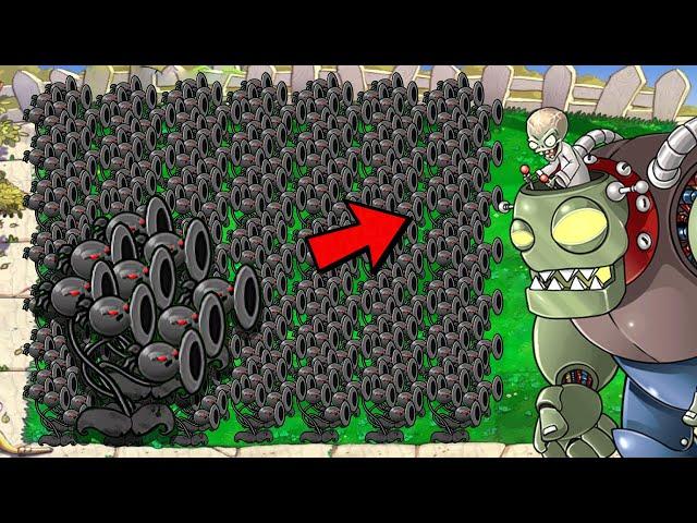 All Doom Threepeater vs 1 Doom Dr.Zomboss - Plants vs Zombies Hack