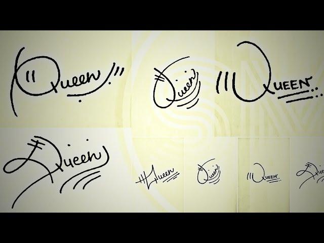 How to Draw Signature like a Billionaire (For Alphabet "Q")