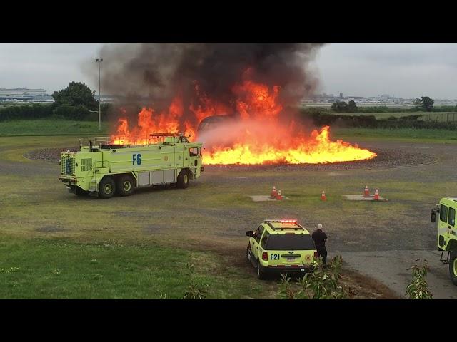 Engine 78 - Aircraft Rescue & Fire Fighting drill