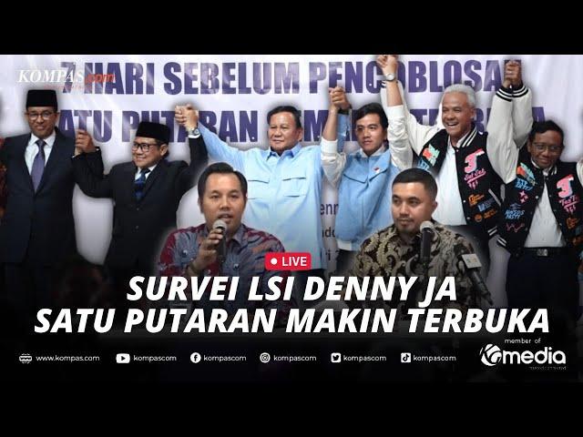 LIVE - LSI Denny JA Paparkan Hasil Survei Elektabilitas Capres-Cawapres Jelang Pencoblosan