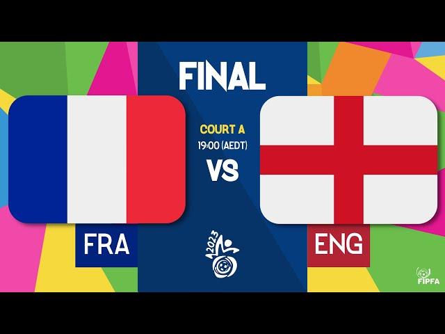 England vs France - 2023 FIPFA Powerchair Football World Cup Final