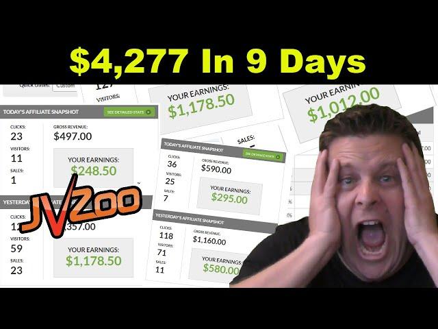 JvZoo How I Made $4,277 In 9 Days - Promote JvZoo Produts