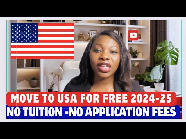 NO APPLICATION FEE, 100% SCHOLARSHIP /COME TO USA 2024-25 - Apply  To These UNIVERSITIES NOW