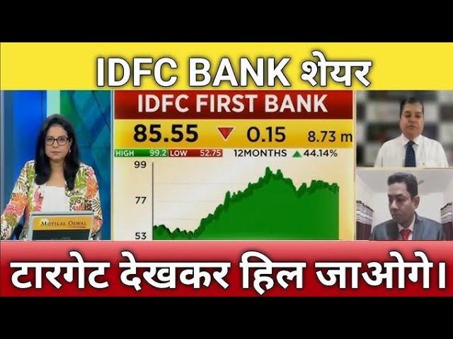 idfc first bank share latest news today 2024| idfc first bank stock target for trading for tomorrrow