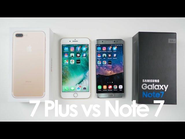 iPhone 7 Plus vs Samsung Galaxy Note 7 SPEED TEST and Comparison