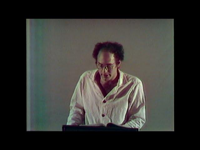 Robert Glück, 1975, reading early poems and prose at San Francisco State —The Poetry Center