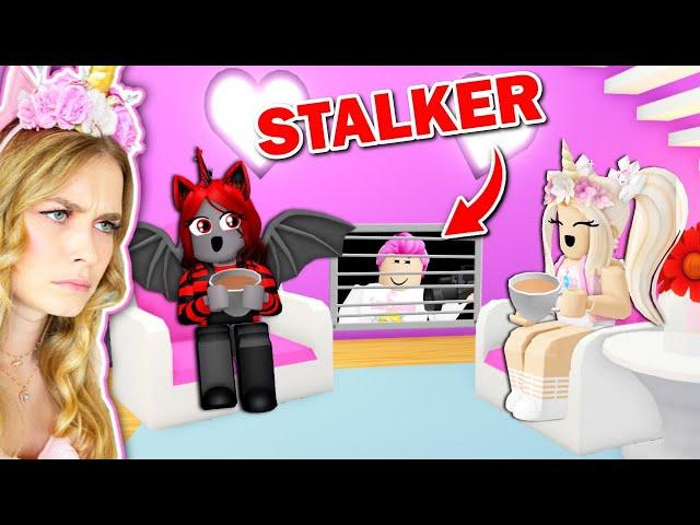 We CAUGHT Our STALKER Living UNDER My House In Adopt Me! (Roblox)