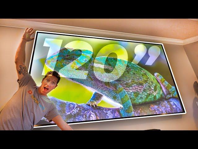 MASSIVE 120-INCH Laser TV! Hisense PX1-Pro Review