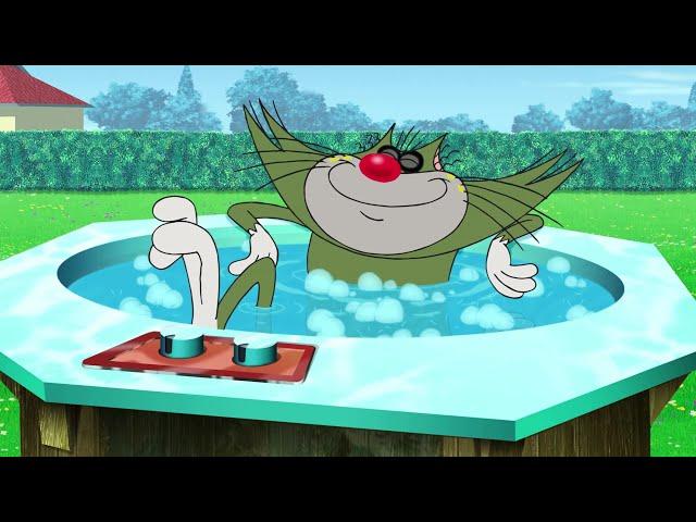 हिंदी Oggy and the Cockroaches  JACK IN A JACUZZI   Hindi Cartoons for Kids