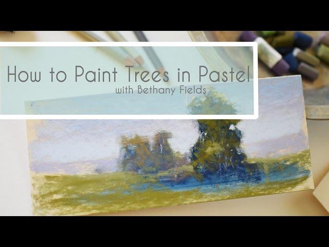 How to Paint a Tree - Real-Time Demonstration Video with Voiceover by Bethany Fields