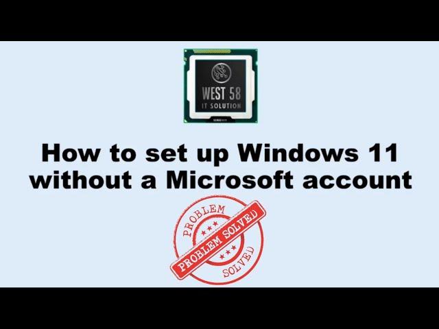 Set up Windows 11 without Microsoft account | Install Windows 11 Offline | Bypass microsoft account