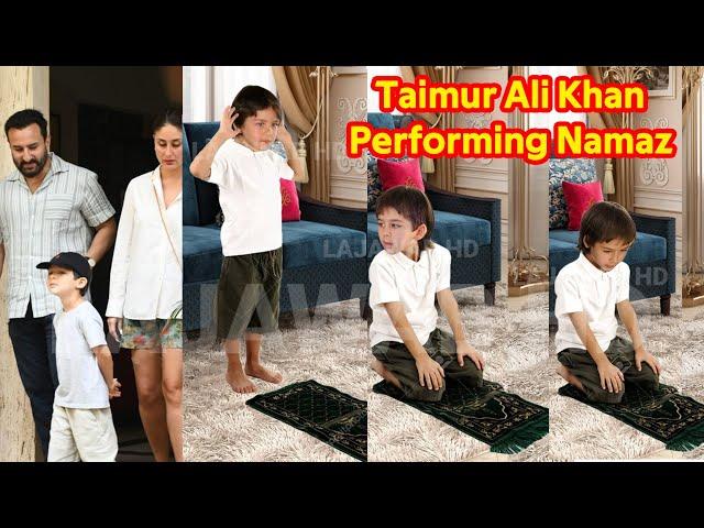 Taimur Ali Khan Performing Namaz in Roza