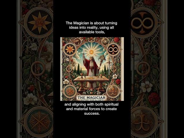 Meaning of The Magician card in tarot #tarotcardsmeaning #freetarot #themagiciancardmeaning #shorts