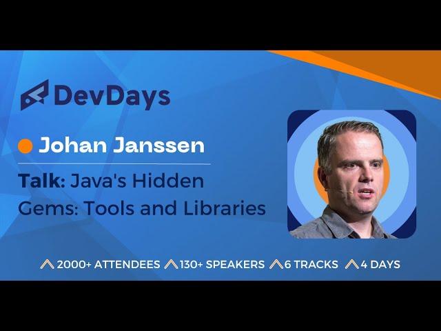 Johan Janssen: Java's Hidden Gems: Tools and Libraries