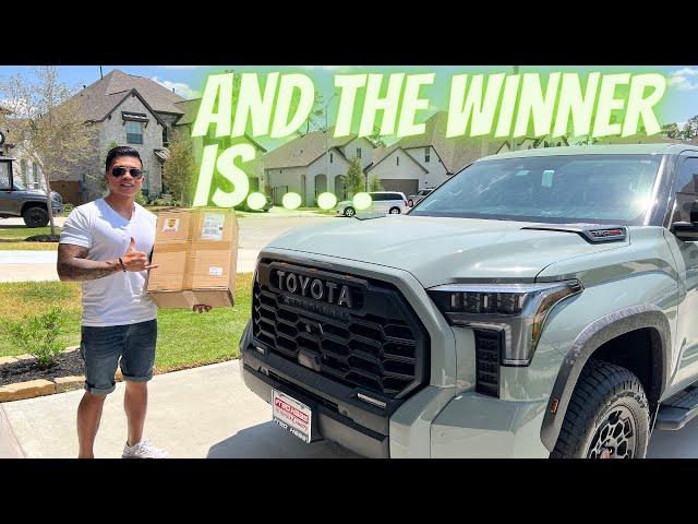 2022 Toyota Tundra TRD PRO: Winner Announced For Giveaway by Tristan Grimaldo & Carcover.com