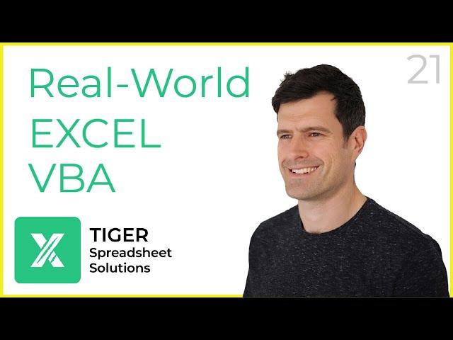 (21/30) Excel VBA For Beginners: 30 Real World Problems And Solutions