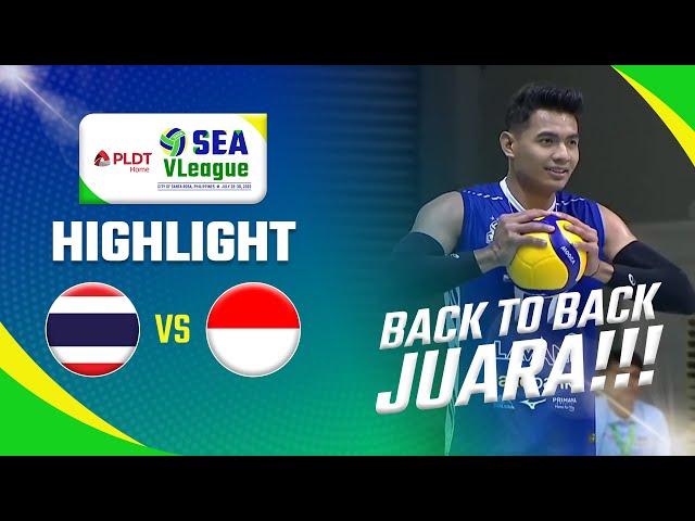 Highlight SEA VLeague 2023 Thailand VS Indonesia 2 - 3 | Moji