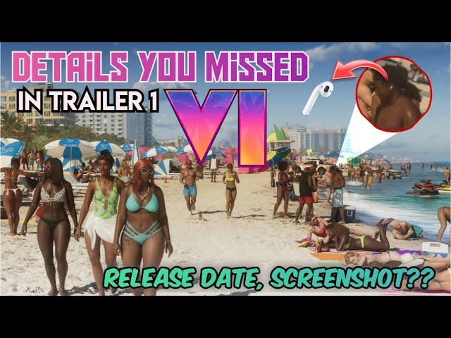 Details you missed in GTA 6 trailer 1 || GTA VI Hindi || Official screenshots, release date 2025