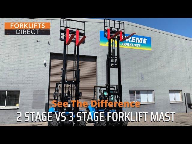 2 Stage vs 3 Stage Forklift Mast