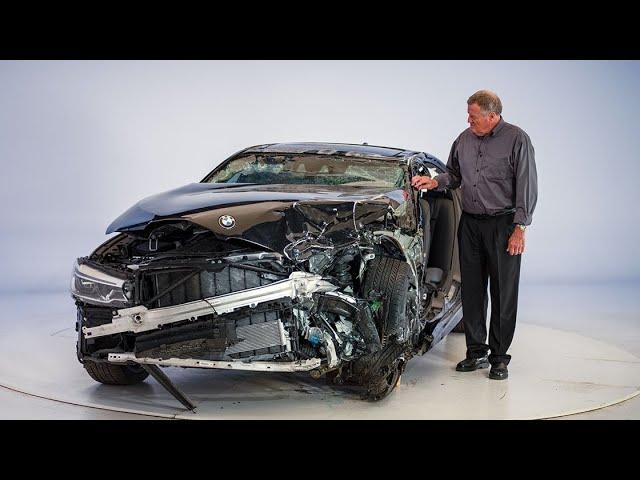 Retired IIHS-HLDI chief survives severe crash