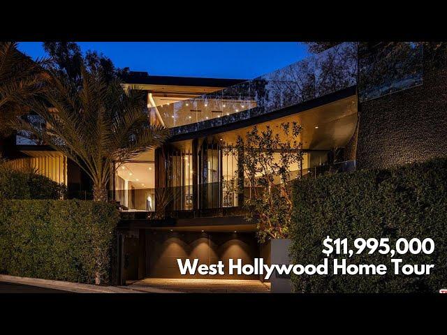 Inside a $12M Luxury West Hollywood Home with an INSANE Open Air Bathroom | Home Tour