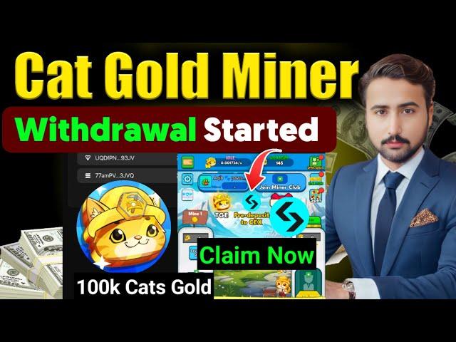 Cat Gold Miner Airdrop Withdrawal | Bitget Exchange | Cat Gold Miner Bot | Airdrop Mining