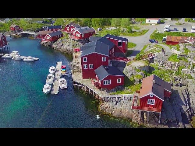 Flying over Lofoten - Norway's best islands by drone