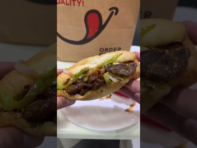 Sweet Chili Beef Sandwich from Smiley's! #asmreating #unitedstates @Smileysmiles30 @ItsSandwich