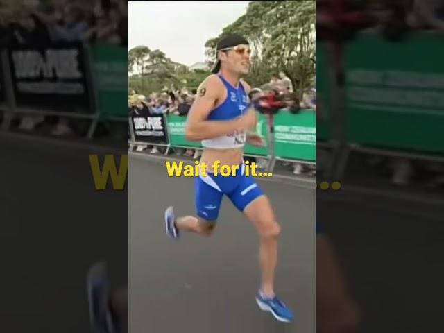 He thought he had won... #triathlon  #running #insane