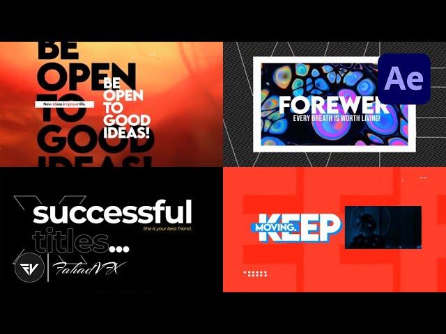 Kinetic Typography After Effects - After Effects Title Animation - Fahad VFX