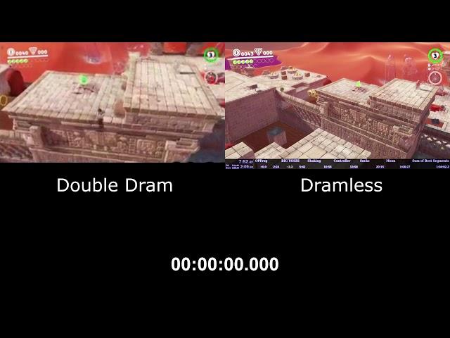 SMO - Sand Kingdom Double Dram vs Dramless