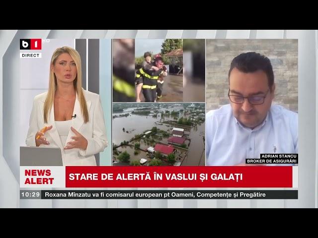 A. STANCU, BROKER ASIGURĂRI, DESPRE ASIGURĂRILE OBLIGATORII ȘI CALAMITĂȚI_Știri B1TV_18 sept. 2024