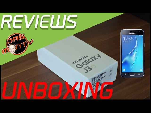 Samsung Galaxy J3 2016 Duos SM-J320F/DS - Unboxing - Smartphone / Handy - Das Monty - Deutsch