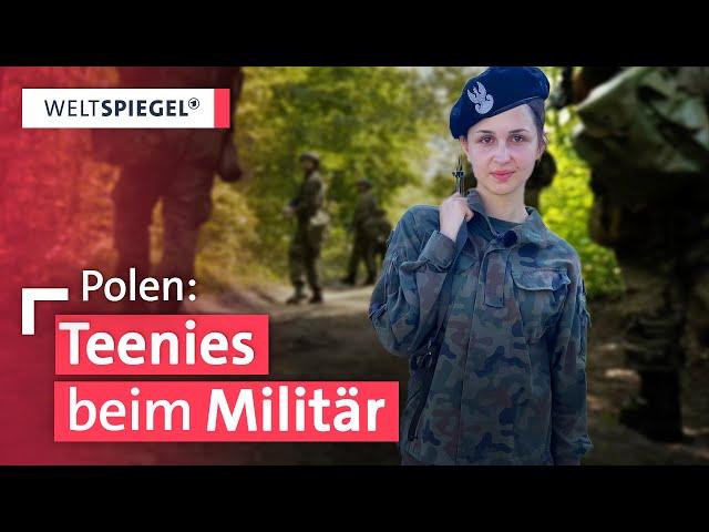 Angst vor Russland: Junge Frauen in Polen gehen zur Armee | Weltspiegel