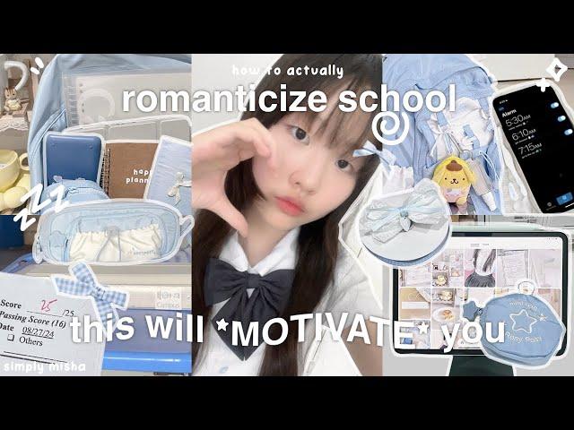 *ULTIMATE* HOW TO ROMANTICIZE SCHOOL?! 10 ways: A+ back to school, good mindsets,study motivation