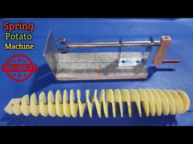 How to make potato tornado machine at home | spring potato machine | Homemade tools ideas