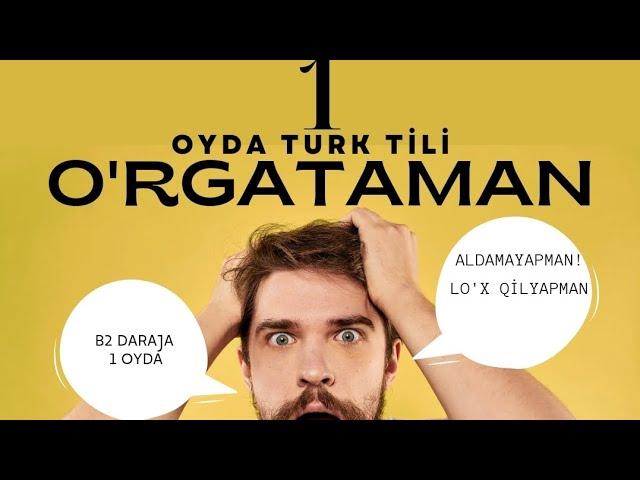 1 OYDA Turk tilini o'rgataman | B2 va C1 daraja olish uchun necha ball kerak | TYS yoki Milliy CEFR