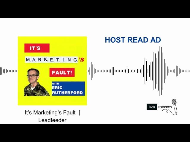 B2B podcast ad  | Leadfeeder | B2B PodPros