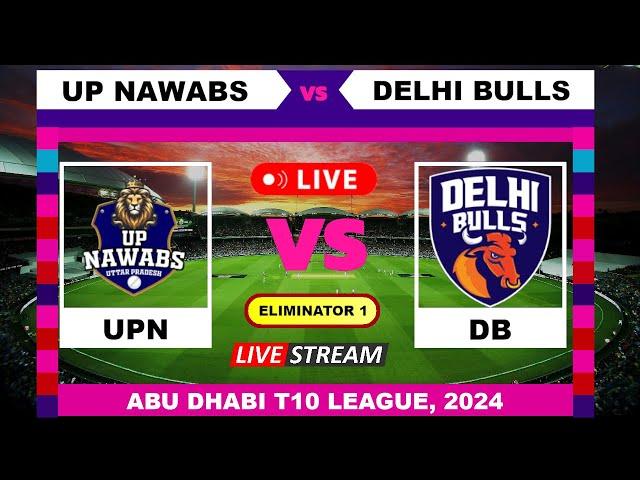 UP Nawabs vs Delhi Bulls T10 Live Cricket | Abu Dhabi T10 League English Commentary