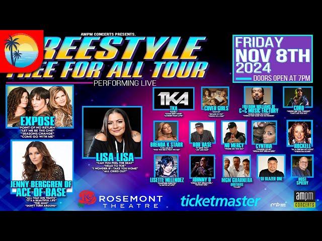 Freestyle For All Tour Niagara Live Concert Saturday November 9, 2024