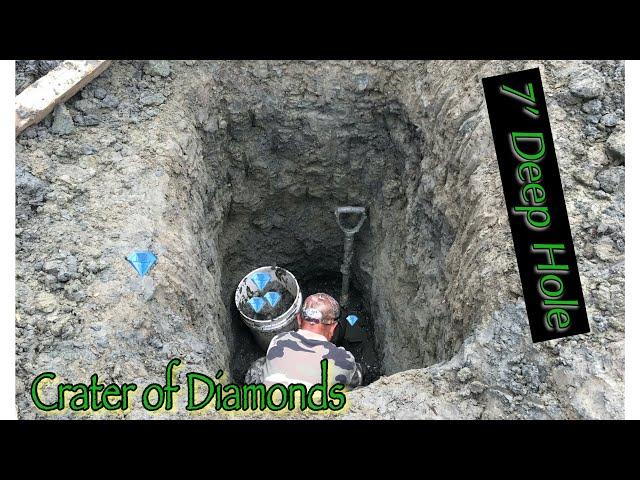 BIG DIAMONDS ARE FOUND IN THIS GRAVEL LAYER!! - Crater of Diamonds