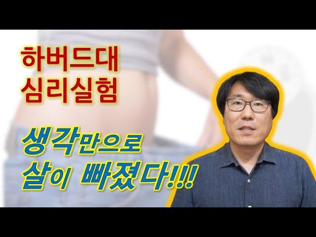 [무의식 팁] 생각만으로 살이 빠지게 만든 하버드대의 놀라운 심리실험과 그 원리! 그리고, 다이어트 꿀팁 2가지!