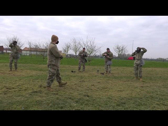 39th Strategic Signal Battalion CBRN defense training