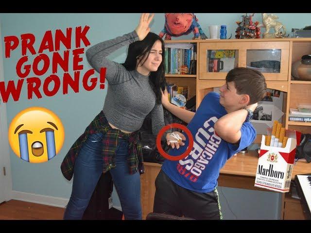 SMOKING PRANK ON SISTER GONE WRONG! (SHE CRIED!)