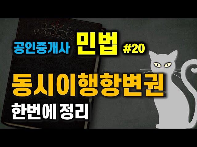 공인중개사 공부 - 민법 #20 -  계약법 중 동시이행항변권 쉽게 정리